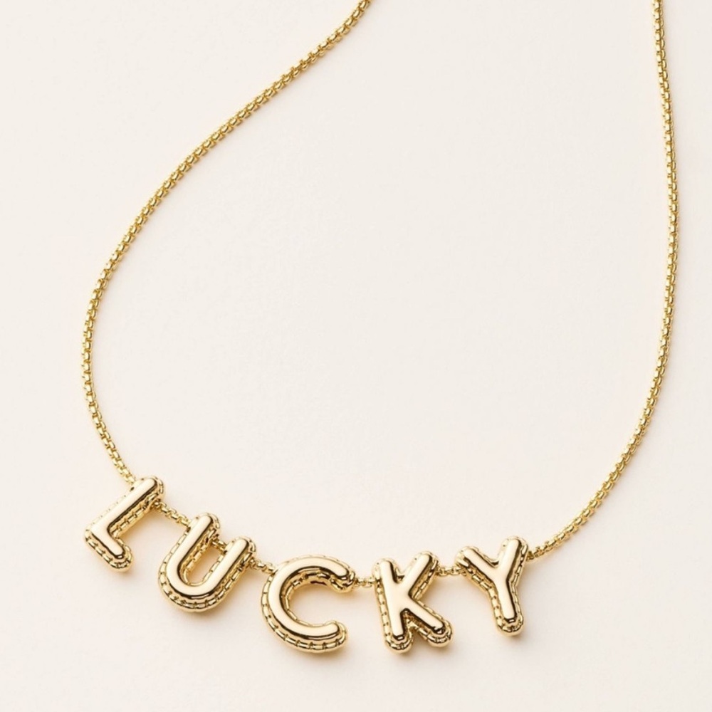 Kate Spade x Target Gold 'Lucky' Bubble Necklace (NWT)